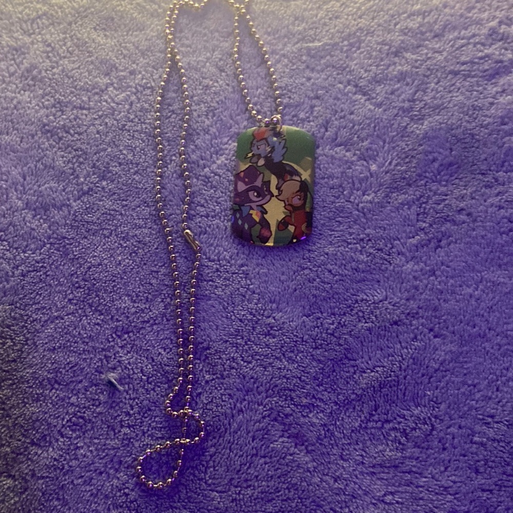 My Little Pony MLP Power Ponies Dog tag necklace
